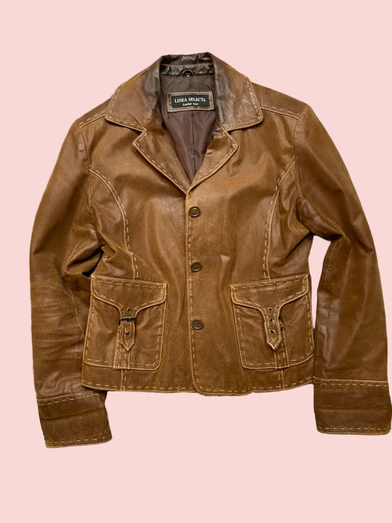 Vampette Leather Blazer
