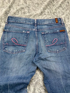 Vampette Pink Brodery Jeans