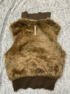 Vampette Slayer Cropped Faux Fur Jacket