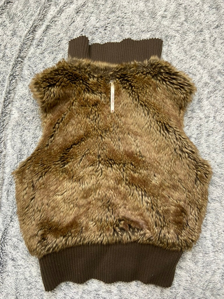 Vampette Slayer Cropped Faux Fur Jacket