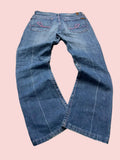 Vampette Pink Brodery Jeans