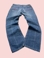 Vampette Pink Brodery Jeans